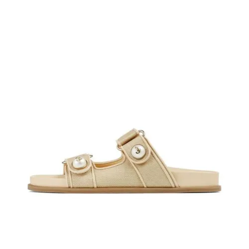 Jimmy Choo Слипоны Женские Бежевые