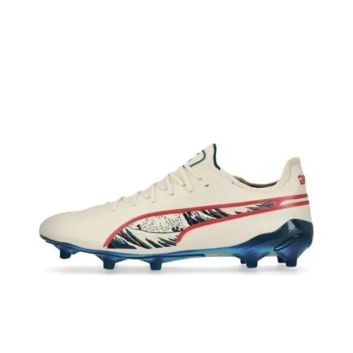 Unisport X PUMA KING ULTIMATE FG AG Футбольные бутсы Унисекс Белый Красный Синий