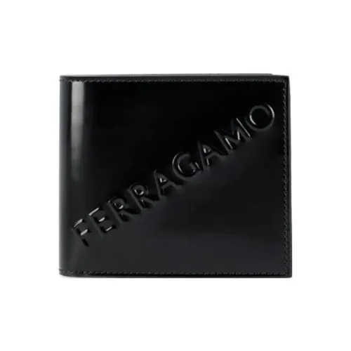 FERRAGAMO Телячья кожа Кошелек Мужской Черный