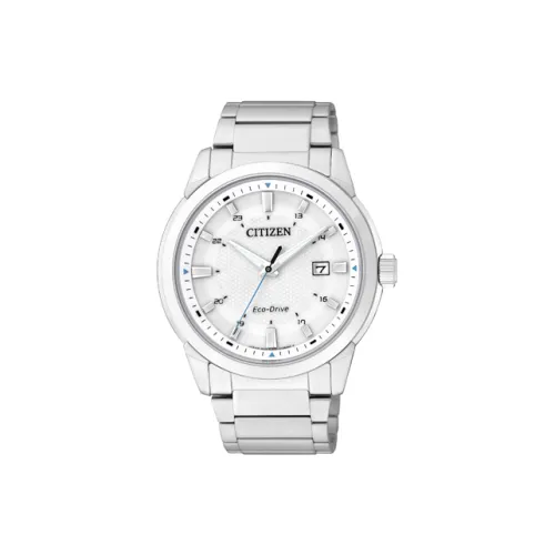 CITIZEN Светильник Кварцевый механизм Нержавеющая сталь Ремешок Часы 41 мм Унисекс Белый циферблат BM7141 51A
