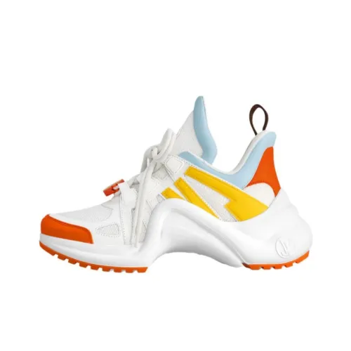 LOUIS VUITTON Archlight 1,0 Устойчивый к истиранию Низкий Топ Повседневная обувь Женская Белая