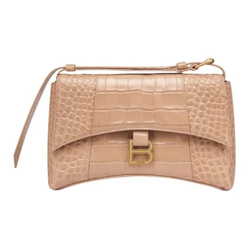 Balenciaga Downtown Сумка через плечо из коровьей кожи женская коричневая