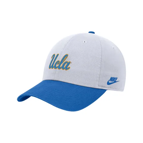 Nike Хлопковые кепки унисекс белый синий