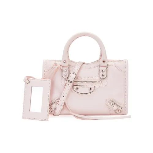 Balenciaga Sheepskin Biker Bag Сумка через плечо Сумка Mini Женская Розовая