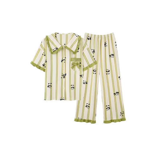 Chun Xi Pajama Комплект Женский Зеленый