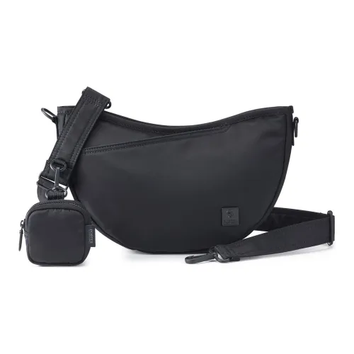 PORTER Нейлон Ткань Металл Сумка через плечо Маленькая Унисекс Черная