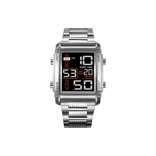 SKMEI Электронный Механизм Мужские Часы 38 мм Черные