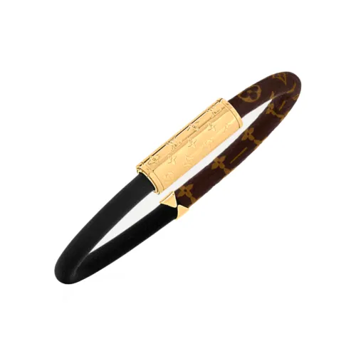 LOUIS VUITTON Металл Телячья кожа Холст Покрытие Браслеты Женские Черный