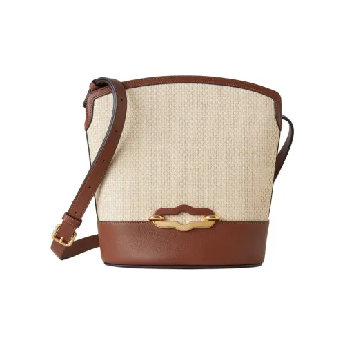 Mulberry Рафия с коровьей кожей сумка через плечо женская экрю и яркий умбра