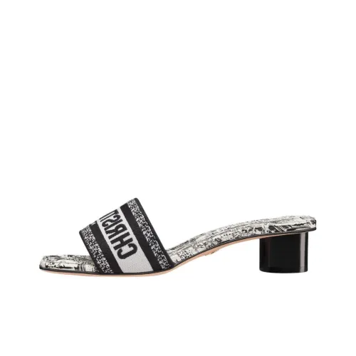 DIOR Dway Слипоны Белый черный Женские