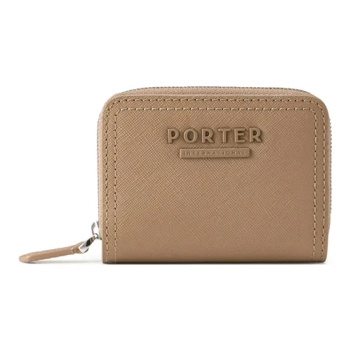 PORTER Leather Монетница Унисекс Коричневый