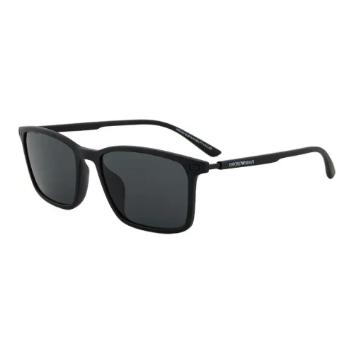 EMPORIO ARMANI Нерегулярная форма Солнцезащитные очки Мужской Черный