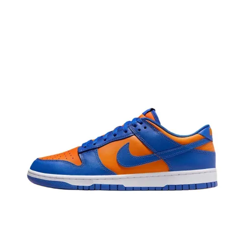 Nike Dunk Low Топ Скейтборд Кроссовки Мужские Синие Оранжевые