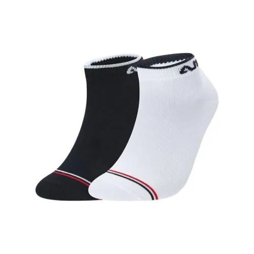 FILA Стандартный белый + Легендарный синий, 2 шт, женские носки