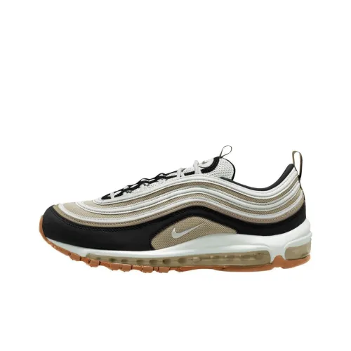 Nike Air Max 97 Устойчивый к истиранию Низкий Топ Casual Мужской Белый Коричневый