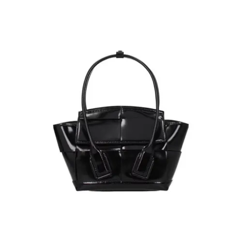 Bottega Veneta Arco Кожа Тоут Сумка Сумка для покупок Сумка через плечо Сумка мини Женская Черная