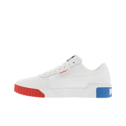 PUMA Cali Series RWB Low Топ Кроссовки для скейтбординга Женские Белые Синие