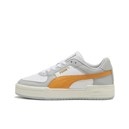 PUMA Ca Pro Скейтборд Кроссовки Низкие Бело-Серые Желтые Унисекс