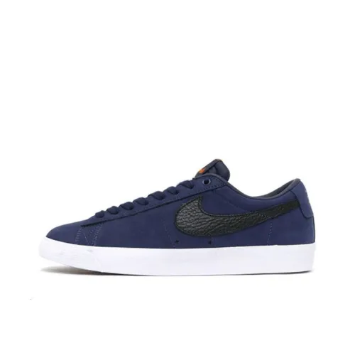 Nike Blazer GT Iso Slip-on Устойчивые к истиранию Низкие Скейтбординг Кроссовки Мужские Темно-синие