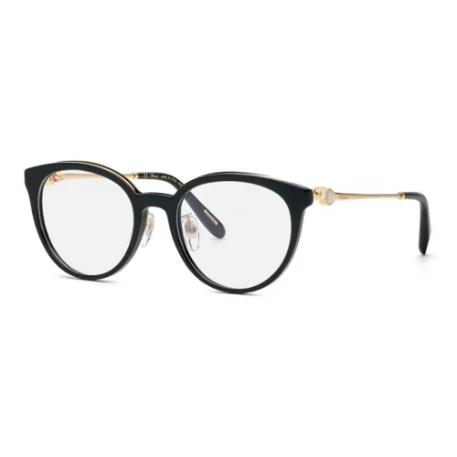 CHOPARD Смешанные материалы Круглые Оправы для очков Женские Черный