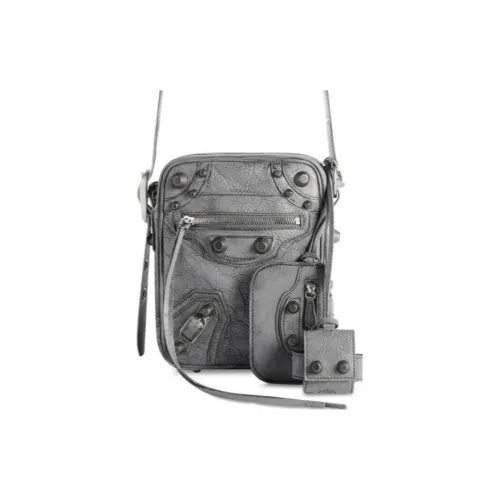 Balenciaga Le Cagole Arena Овечья кожа Сумка через плечо Мужской Серый