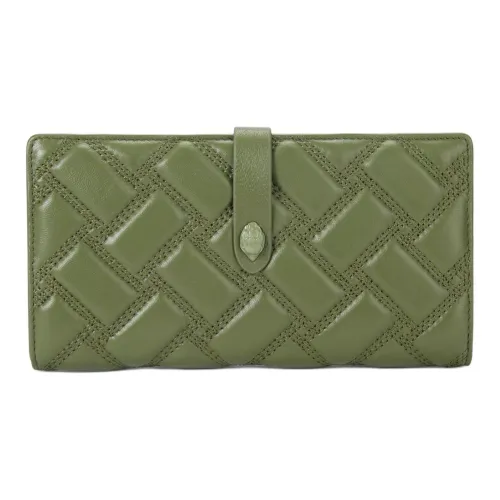 Kurt Geiger London Lambskin Wallet Women's Khaki Green Курт Гейзер Лондон Ламскин Кошелек Женский Хаки Зеленый