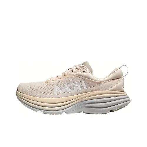 HOKA ONE ONE Bondi 8 Беговые кроссовки Низкий топ Экрю Мужской