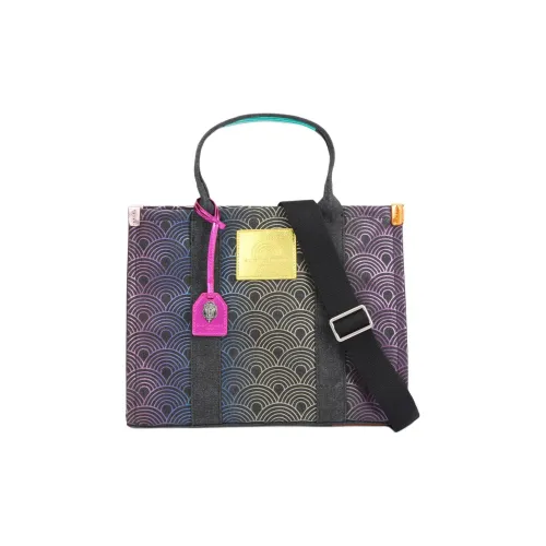 Kurt Geiger London Деним Холщовая Сумка Сумка через плечо Сумка для женщин Черный и разноцветный