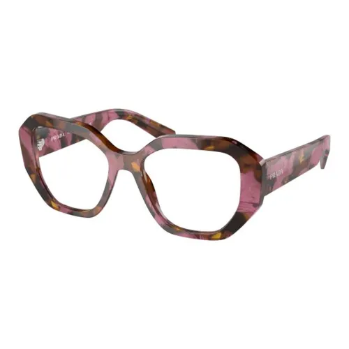 PRADA Ацетат Нерегулярная форма Оправа для очков Унисекс Розовый