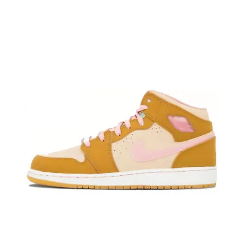 Jordan Air Jordan 1 Ретро Lola Bunny Высокие Топы Винтажные Баскетбольные Кроссовки Унисекс Желтые