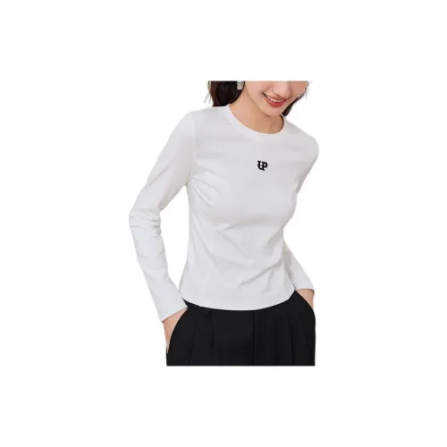 Hopeshow T-Shirt Женская Натуральный Белый