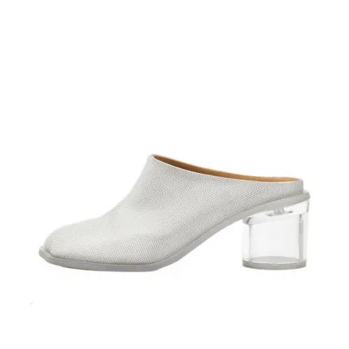 MM6 Maison Margiela совместный бренд Anatomic Домашние тапочки 6 см Женские Серебряные