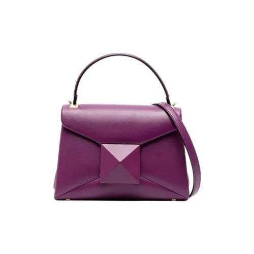 Valentino One Stud Напп Кожа Сумка на одно плечо Средний Женский Фиолетовый
