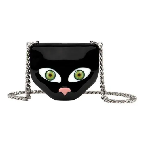 GUCCI Металлическая сумка через плечо женская черная смола