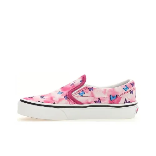 Vans Slip On Series Low Топ Скейтборд Кроссовки Унисекс Розовый