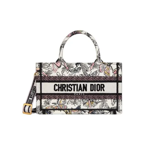 DIOR BookTote Вышивка Сумка через плечо Сумка Мини Женская Многоцветная