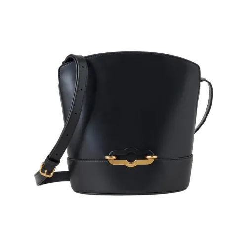 Mulberry Телячья кожа Ведрообразная сумка Сумка через плечо Женская Черная