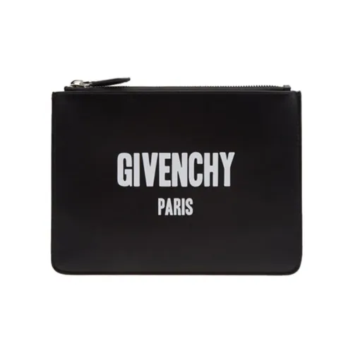 Givenchy Кошелек из коровьей кожи на молнии клатч маленький мужской черный