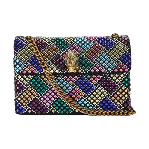 Kurt Geiger London Кристальная ткань сумка через плечо среднего размера женская многоцветная