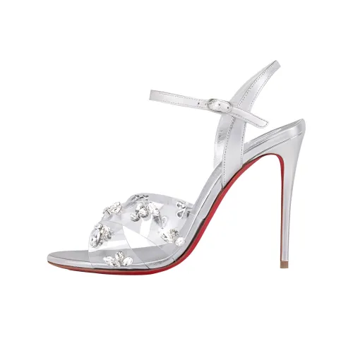 CL one Ремень Сандалии 10 см Женские Серебряные