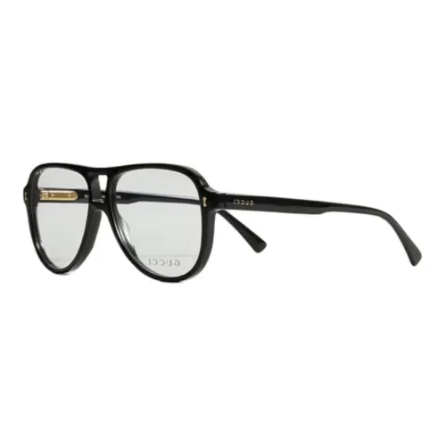 GUCCI Ацетат Aviator Оправа для очков Унисекс Черный