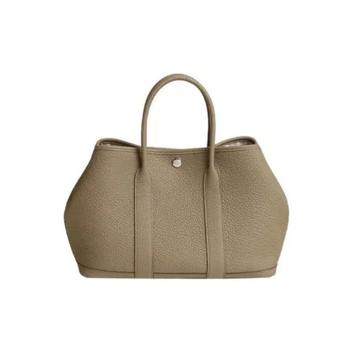 HERMES Garden Party Negonda Телячья кожа Садовая сумка Унисекс 8Q Бежевый Marfa Бежевый