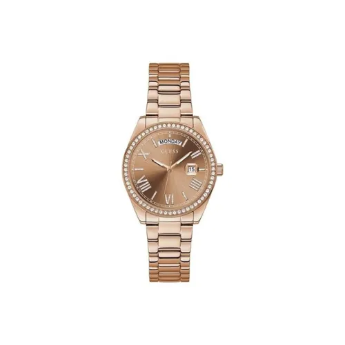 GUESS Women's Watch Кварцевый механизм ремешок из нержавеющей стали 36 мм коричневый циферблат модель GW0307L3