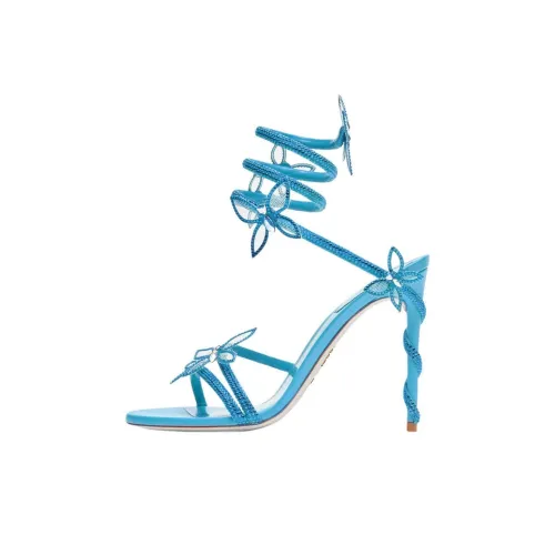 RENE CAOVILLA Margot One Strap Sandals 10,5cm Women's Blue RENE CAOVILLA Margot One Ремешок Сандалии 10,5 см Женские Синие