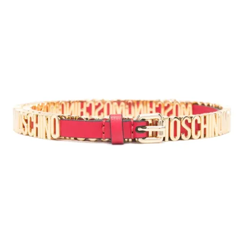 MOSCHINO Металлические кожаные ремни для женщин