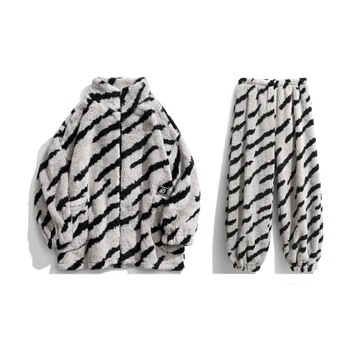 Same Language Мужской Cara Bear GREY Tiger Stripe Мужской Пижамные комплекты