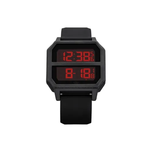 Adidas Кварцевые часы силиконовый ремешок 41 мм черный циферблат унисекс модель Z16760 00