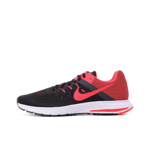 Nike ZOOM Winflo 2 Износостойкий и Легкий Низкий Топ Повседневная Беговая Обувь Мужская Черная Красная