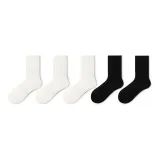5 пар (Белый 3 + Черный 2 - 16 см)