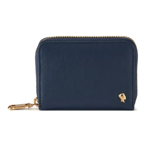 Портер ПУ (полиуретан) Монетница Унисекс Морской синий